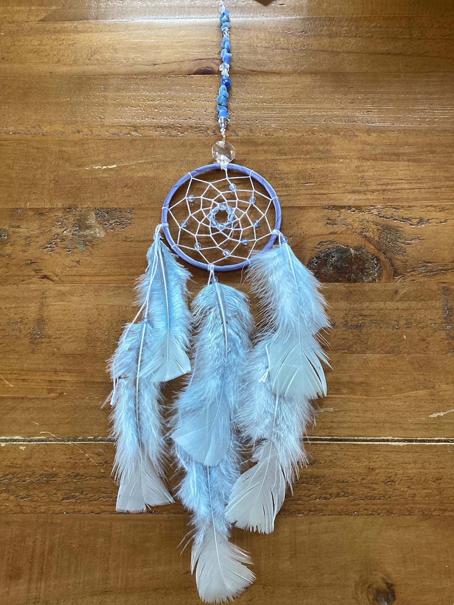 Crystal Dreamcatcher Pale Blue