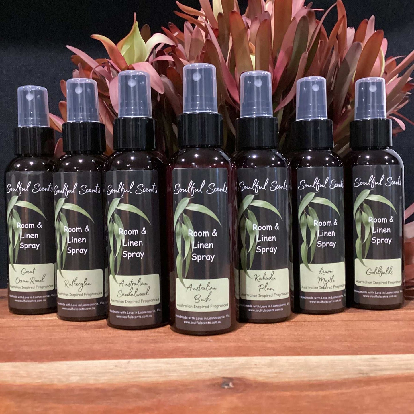 Australian Florals & Honey Room & Linen Spray 125ml Amber